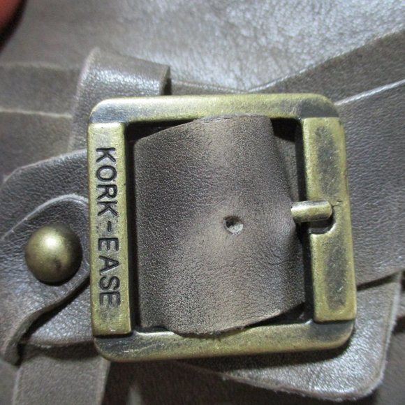 JOSEF SEIBEL Leather Booties Ankle Boots Shoes Buckle Stud CHARCOAL Boho Hipster - Picture 8 of 9